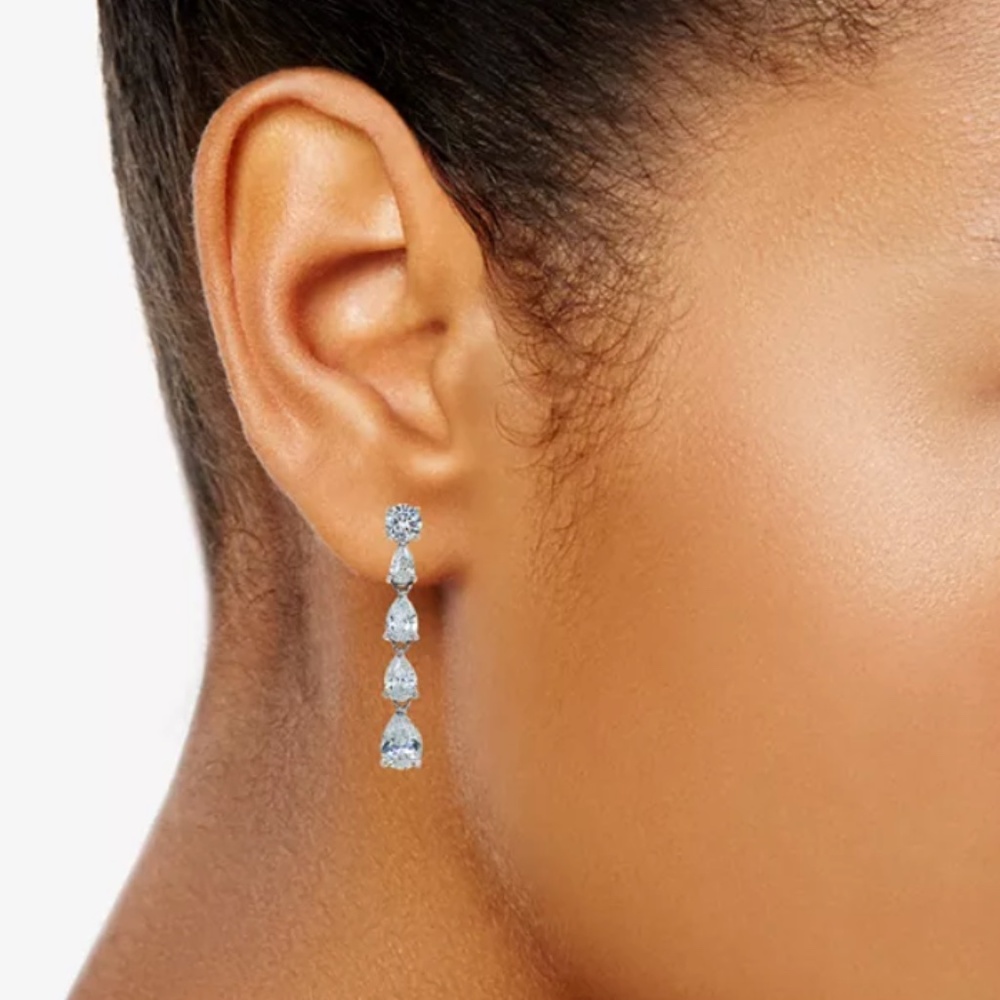 Giani Bernini Cubic Zirconia Drop Earrings in Sterling Silver Elegant